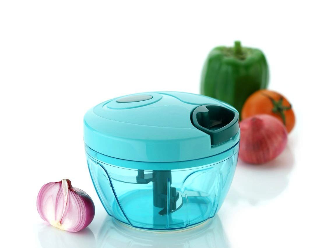 3 in 1 Vegetable Handy Chopper for Kitchen 4 Blades 650ml Cutter/Mixer