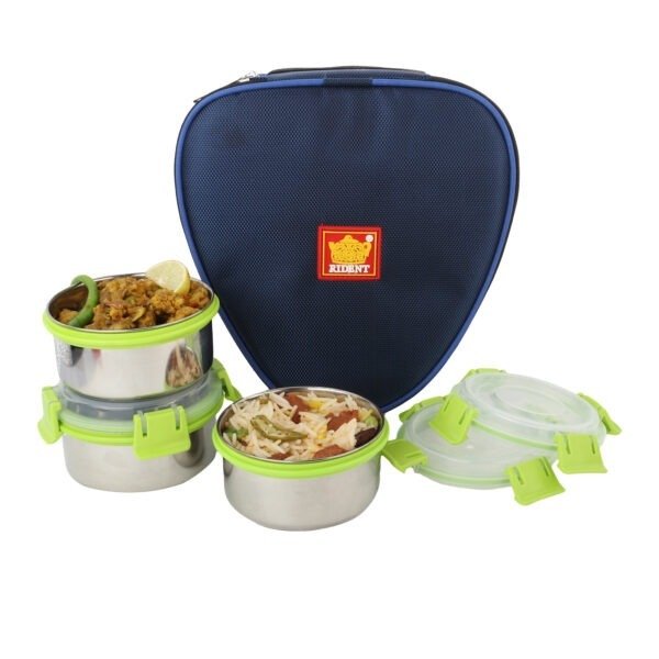 Insulated Sleek & Premium Lunch Box Bag with Containers and Spoon ...