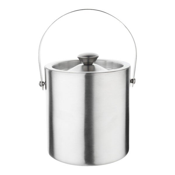 Double wall ice bucket on white background
