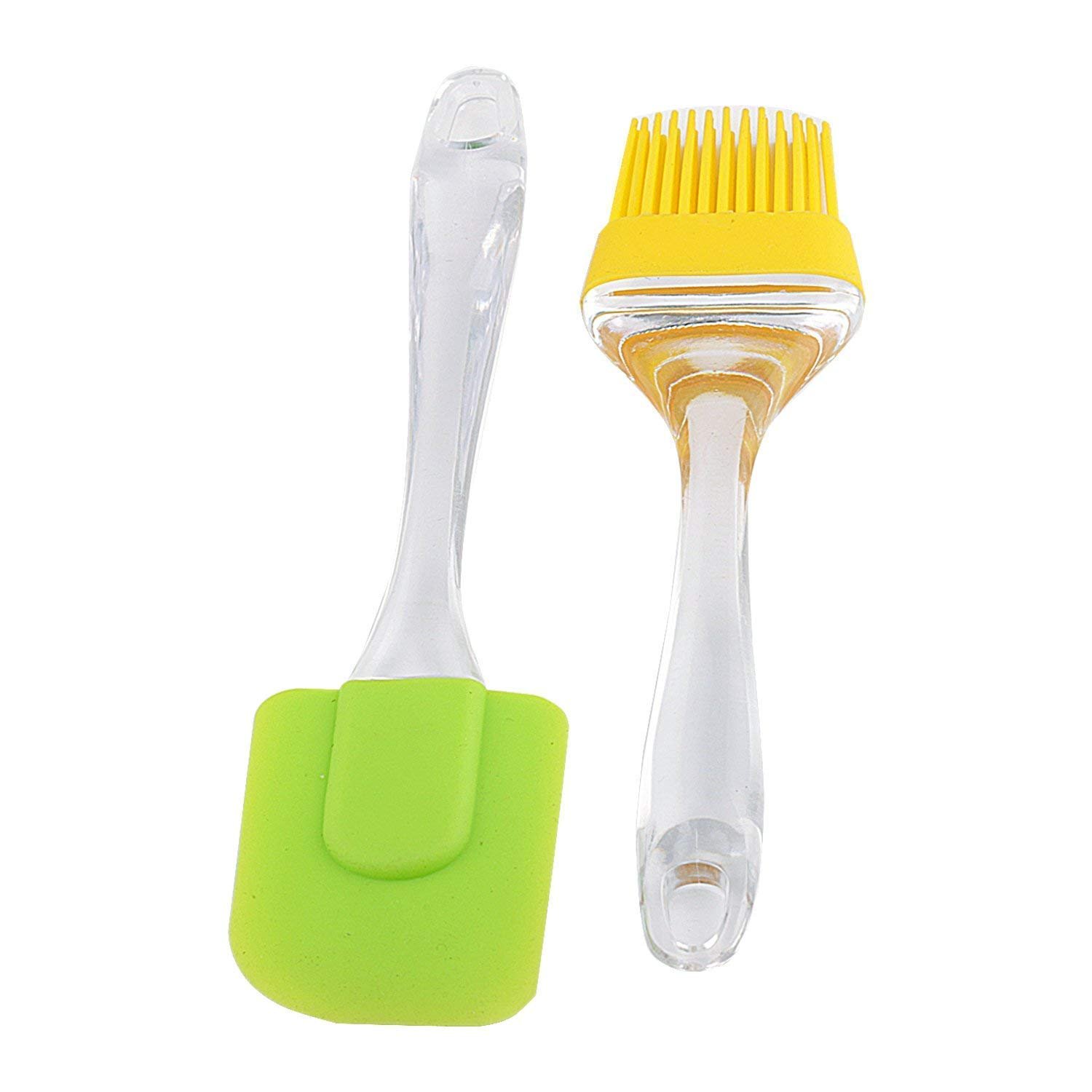silicone spatula and oil brush
