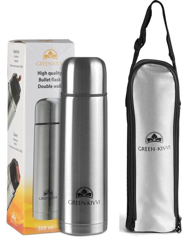 Stainless steel double wall water bottle with sleeve and box