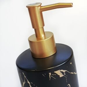 matte finish glass soap dispenser