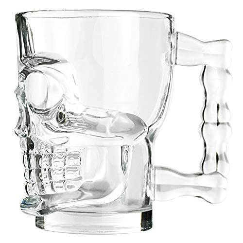 Transparent skull Beer mug