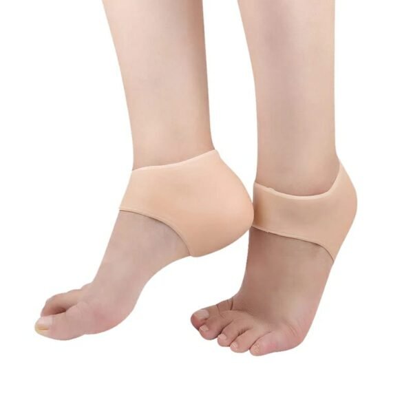 pair of silicone gel crack heel moisturising socks