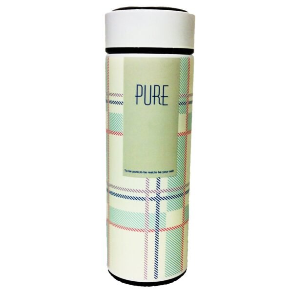 burberry vacuum flask on white background