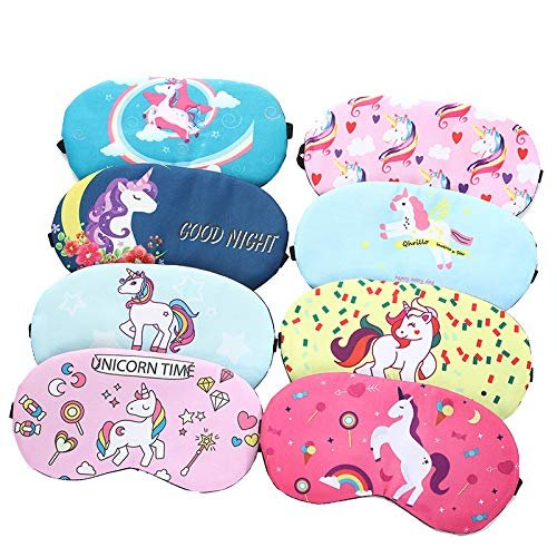 assorted color and design pattern of eye mask on white background
