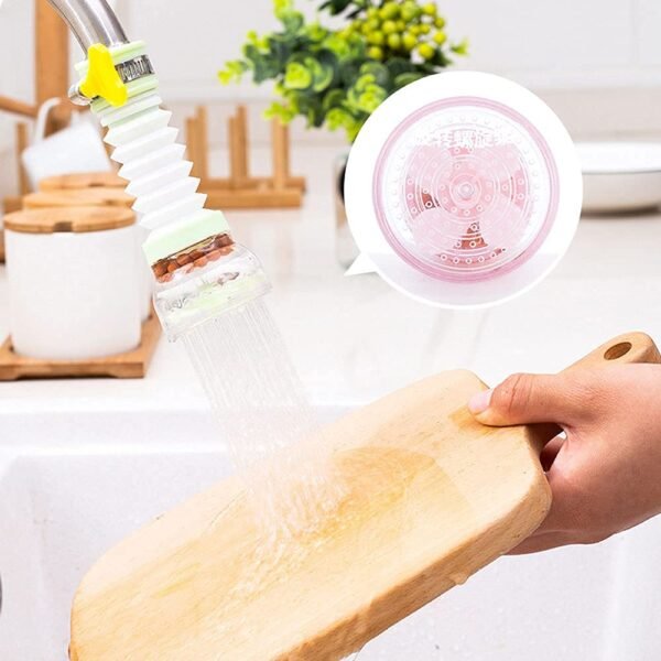 expandable faucet fixed on tap washing chopping board