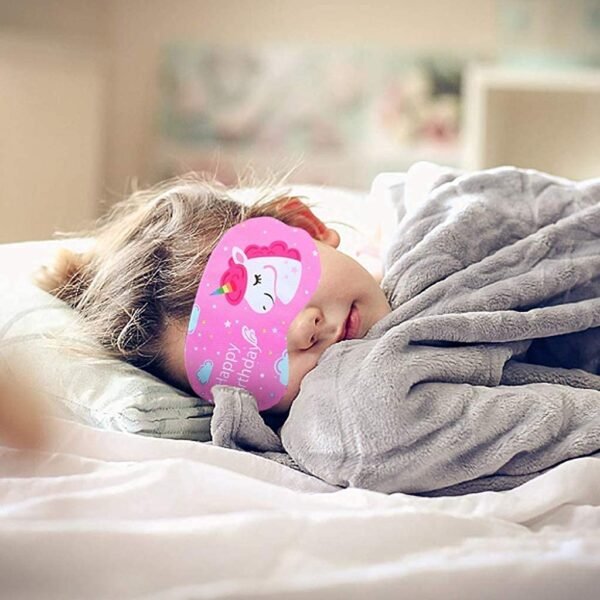 Baby sleeping by wearing eye mask