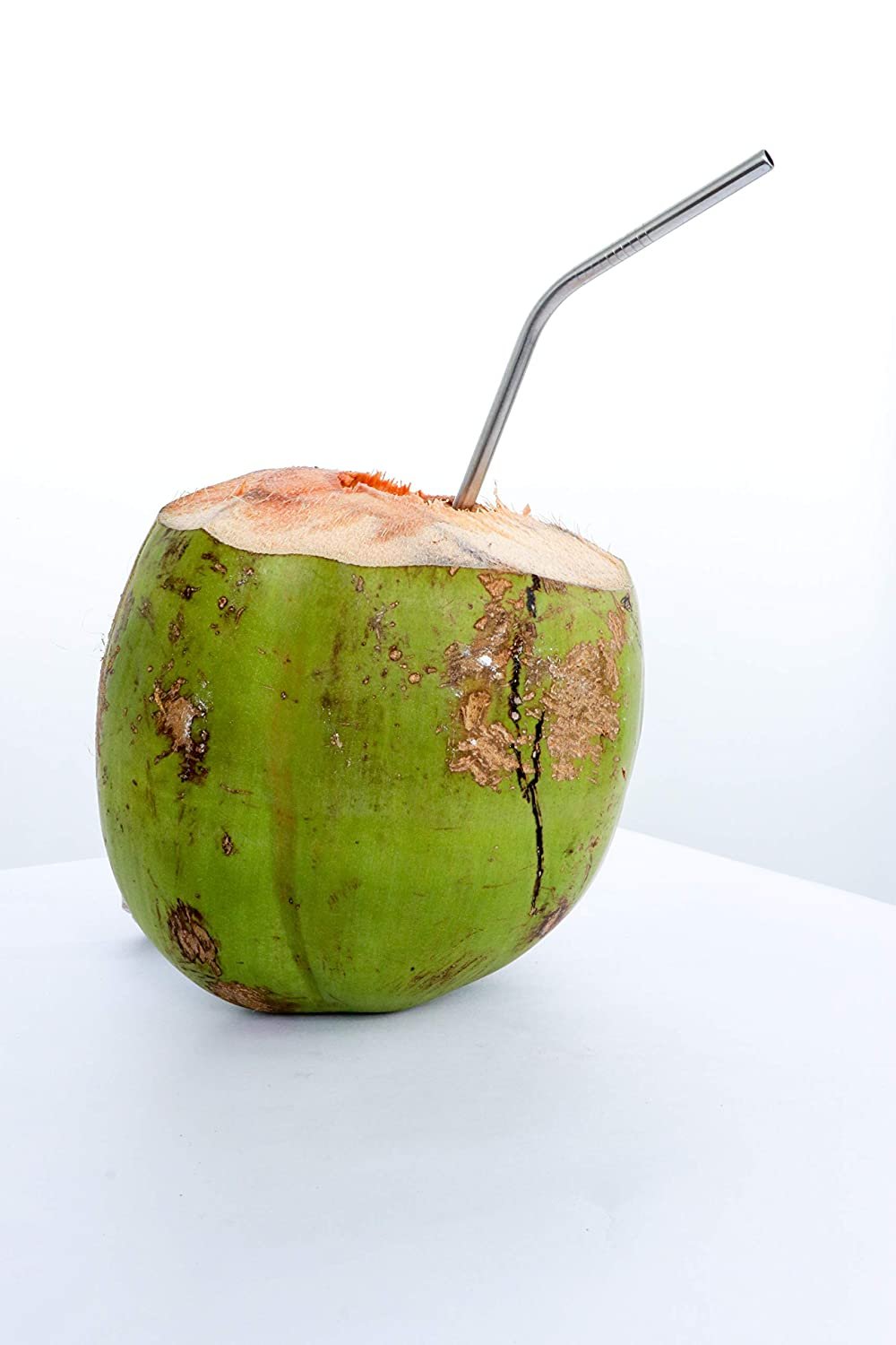 Straw in coconut