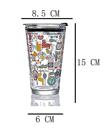 Dimensions of 470 Ml Printed Mason Jar