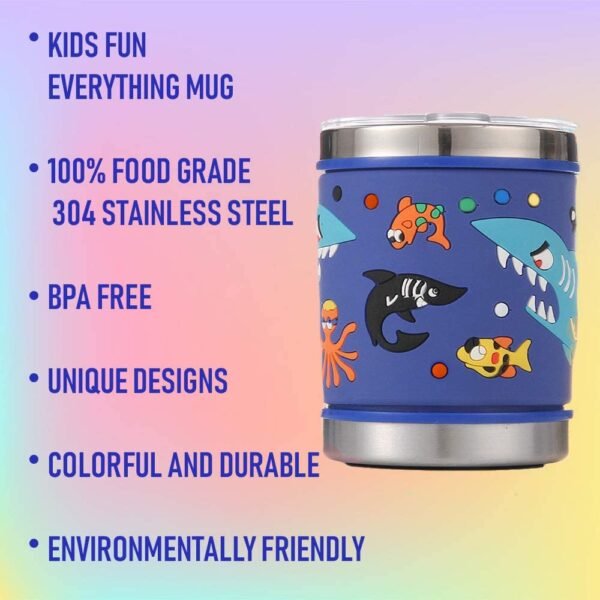 Features of stainless steel milk mug with silicone soft grip and 3D design