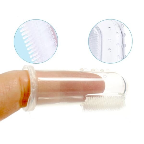Features of silicone finger brush