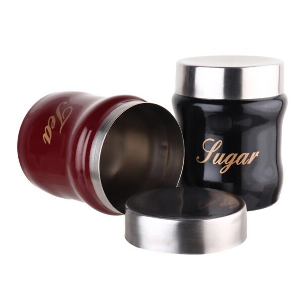 Tea Sugar stainless steel canister