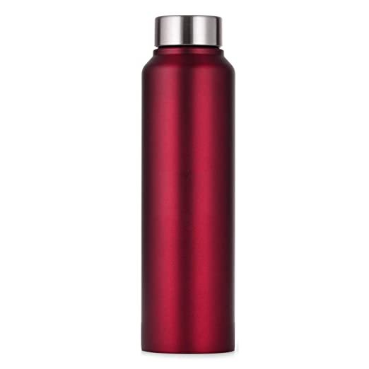 Classic Single wall water bottle on white background