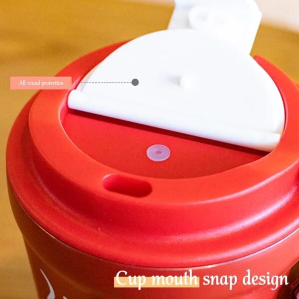 Flip cap on coffee cup lid that prevent your beverage from spill out