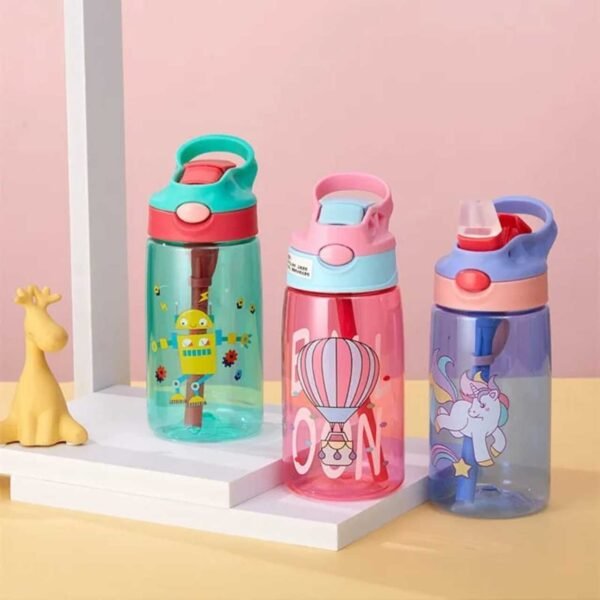 480 Ml Kids Plastic Sipper Different Colors On Decorative Background