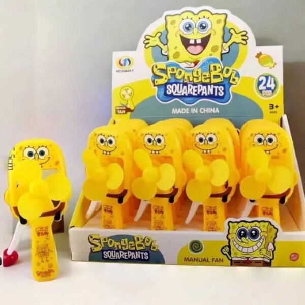 Cartoon shape mini hand fan in it's display packing