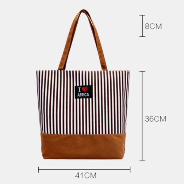 shopping & Travell bag showing design on white background.
