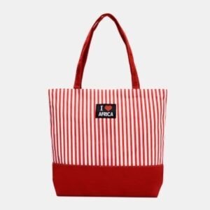 shopping & Travell bag red color on white background