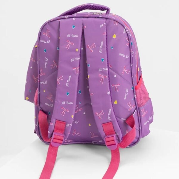 Backside view of kids backpack