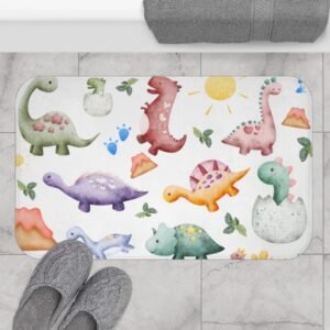 microfiber bathroom mat space theme on floor