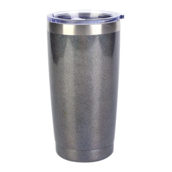 travel coffee mug with lid dual shade color on white background