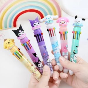 Kawaii kids pen in hand