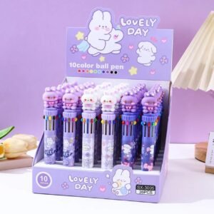 Rabbit character head ballpoint pen in it's complete display packing