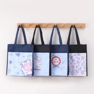 4 pieces different character shopping bag on hanger