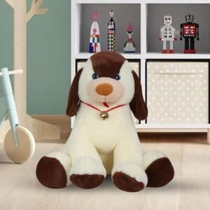 Bell Dog Plush Toy different colors on decorative background