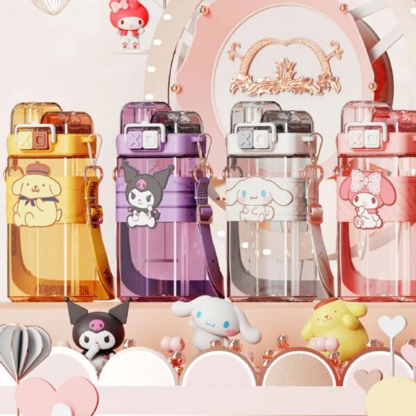 Cartoon Printed Sipper different colors on decorative background