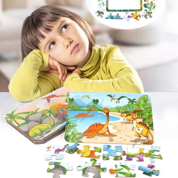 Water Painting Puzzle Sheet Different colors on white background