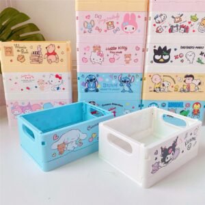 Printed Foldable Storage Box different colors on decorative background