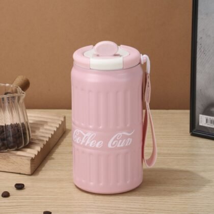 Stainless Steel Thermos Coffee Cup | 500 ml | Airtight & Leak-Proof | Assorted Colors | Box Packing