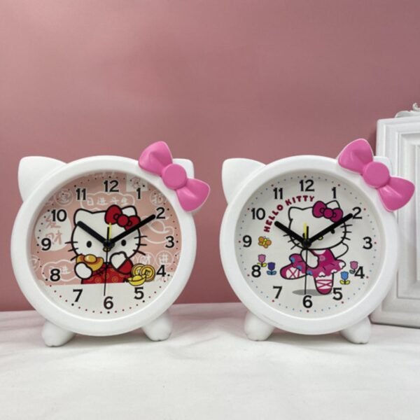 Cartoon Printed Alarm Clock for Kids | Battery Operated | Desk Clock | Time Functional | Assorted Colors & Prints | Box Packing - Image 4