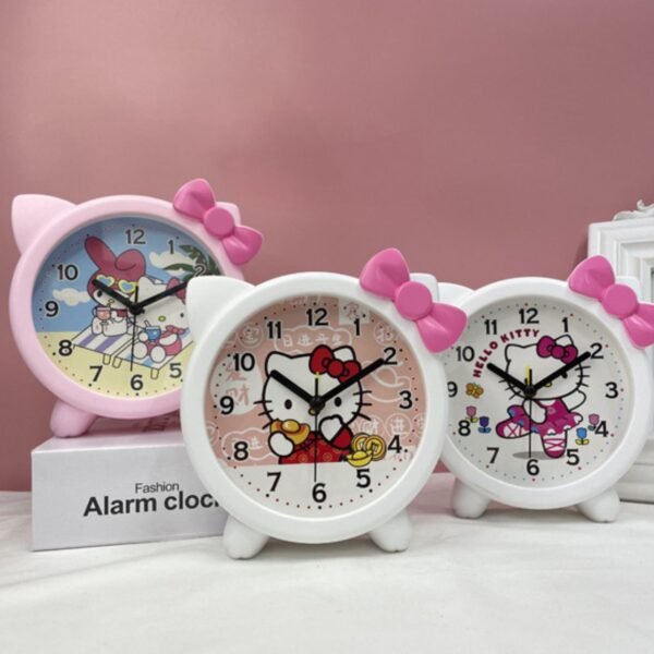 Cartoon Printed Alarm Clock for Kids | Battery Operated | Desk Clock | Time Functional | Assorted Colors & Prints | Box Packing - Image 6