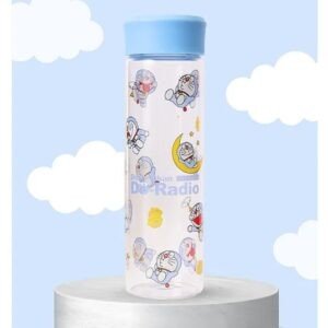 Printed Glass Bottle Blue color on decorative background