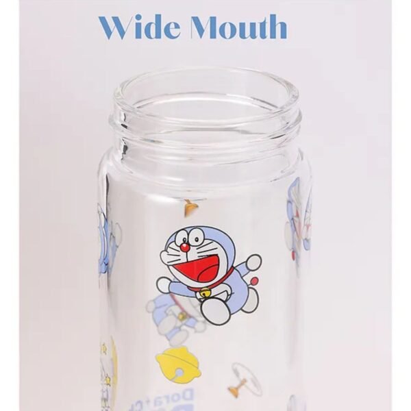 Printed Glass Bottle for Kids | Borosilicate Glass | 400 ML | Wide Mouth | Leakproof | Box Packing - Image 4