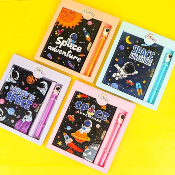 Cartoon Printed Diary with Pen for Kids with Lock & Key | 17x13 Cm | Assorted Prints & Colors | Display Box Packing - Image 5