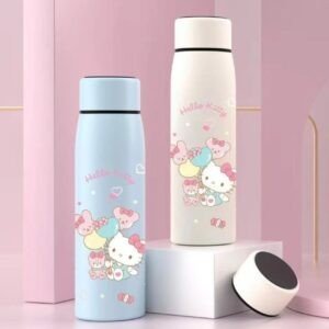 Kawaii Insulated Bottle Different colors on decorative background