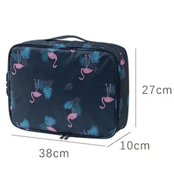 Travel Documents Organizer Bag with Handle | A4  | 38*27*10CM |3 Layer Design & Zip Closure | Assorted Colors | OPP Packing - Image 7