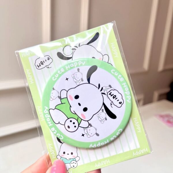 Kawaii Mini Pocket Mirror | Round Shape | Tinplate Mirror | Diameter 7cm | Assorted Prints | Display Box Packing - Image 2