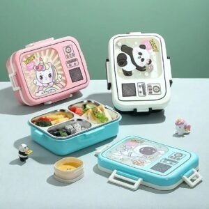 Leakproof Lunch Box mix colors on decorative background