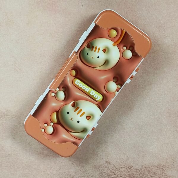 Cartoon Printed Plastic Pencil Box with Instruments for Kids | 3 Compartment | 21*8*4 CM | Assorted Colors | OPP Packing - Image 9