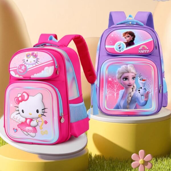 16" Kids 3D Backpack with Pencil Pouch | Waterproof | 30*20*42 CM | 3 Compartment | Unisex Design | Assorted Colors | OPP Packing - Image 2