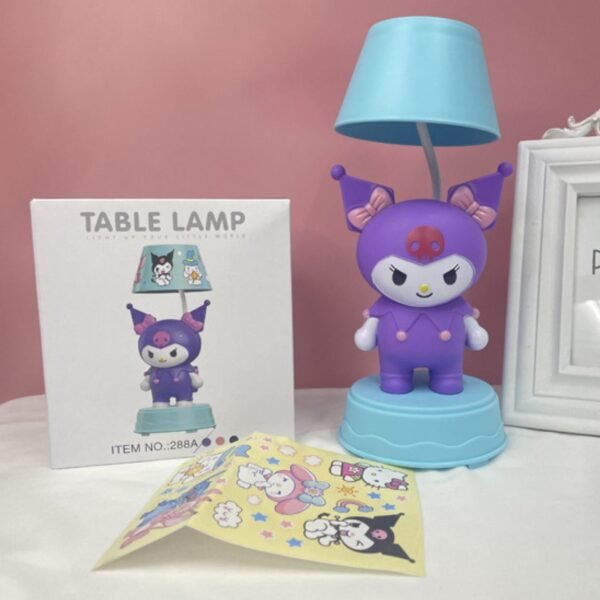 Kawaii Lamp with Sharpener & USB Cable | Rechargeable | LED Night Lamp | 13X13X26CM | Assorted Colors & Design | Box Packing - Image 10