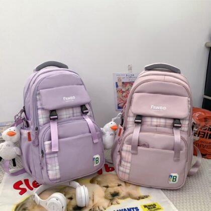 Korean Style School Backpack | Waterproof Polyester Material | 31*23*45 CM | Unisex Design | School & Traveling | Assorted Colors | OPP Packing