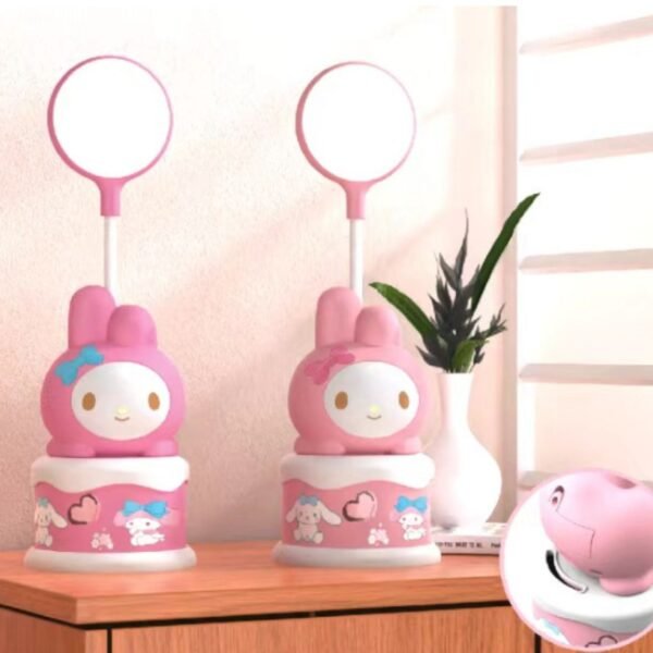 Kawaii Theme Table Lamp with USB Cable | Rechargeable | 360° Rotation | Night LED Light with Sticker | Assorted Design & Prints | Box Packing - Image 3