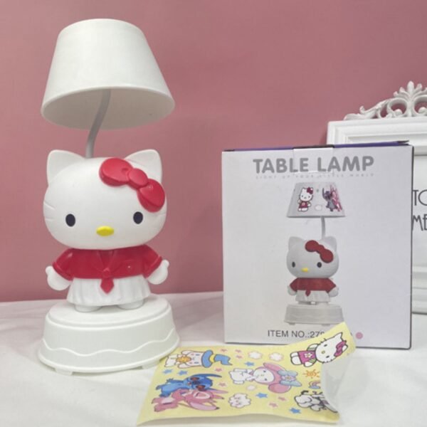 Kawaii Lamp with Sharpener & USB Cable | Rechargeable | LED Night Lamp | 13X13X26CM | Assorted Colors & Design | Box Packing - Image 9