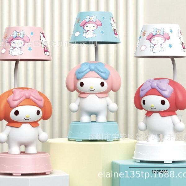 Kawaii Lamp with Sharpener & USB Cable | Rechargeable | LED Night Lamp | 13X13X26CM | Assorted Colors & Design | Box Packing - Image 5